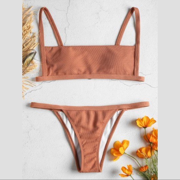 Zaful Other - (New) Zaful Limited Edition Square Ribbed Bikini